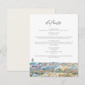 WASHINGTON DC Mountain Wedding Details Kaart (Voorkant / Achterkant)