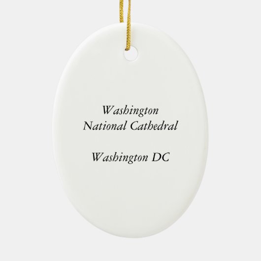 Washington DC National Cathedral Ornament (Achterkant)