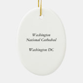 Washington DC National Cathedral Ornament (Achterkant)