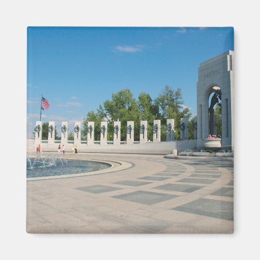 Washington, DC, National WWII Memorial Magneet (Voorkant)