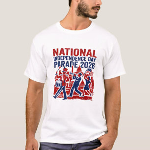 Washington DC Nationale Onafhankelijkheidsdag Para T-shirt