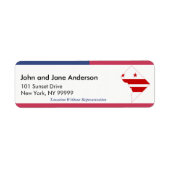 Washington DC No Representation Return-adres Etiket (Voorkant)