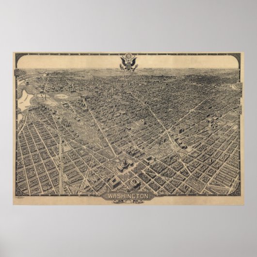 Washington DC (Olsen) 1923 MED KWALITEIT (zie noot Poster (Voorkant)