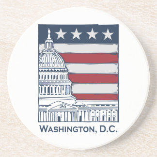 Washington DC-onderzetters Zandsteen Onderzetter