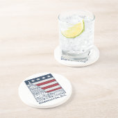 Washington DC-onderzetters Zandsteen Onderzetter (Zijkant)