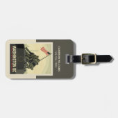 Washington, DC | Oorlogsmonument van het Korps Mar Bagagelabel (Voorkant horizontaal)