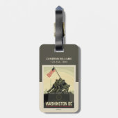 Washington, DC | Oorlogsmonument van het Korps Mar Bagagelabel (Achterkant verticaal)