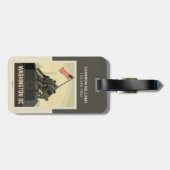 Washington, DC | Oorlogsmonument van het Korps Mar Bagagelabel (Achterkant horizontaal)