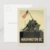 Washington, DC | Oorlogsmonument van het Korps Mar Briefkaart (Voorkant / Achterkant)
