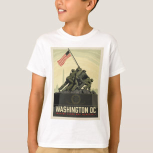 Washington, DC Oorlogsmonument van het Korps Mar T-shirt