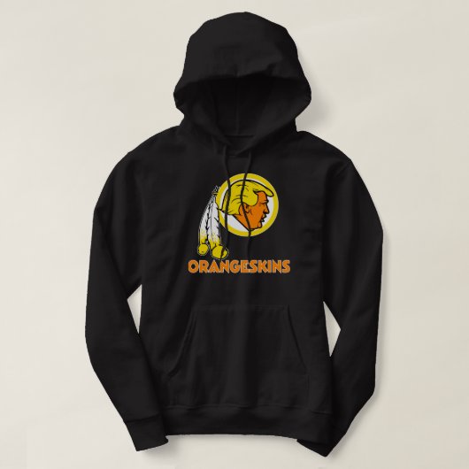 Washington DC Orangeskins Team Logo v1 Klassieke T Hoodie (Design voorkant)
