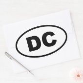 Washington DC Ovale Sticker (Envelop)