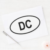Washington "DC" Ovale Sticker (Envelop)