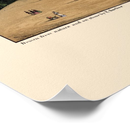 Washington, DC Panorama Map - 1852 Poster (Hoek)