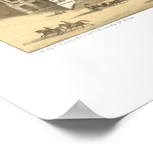 Washington, DC Panorama Map - 1857 Poster (Hoek)