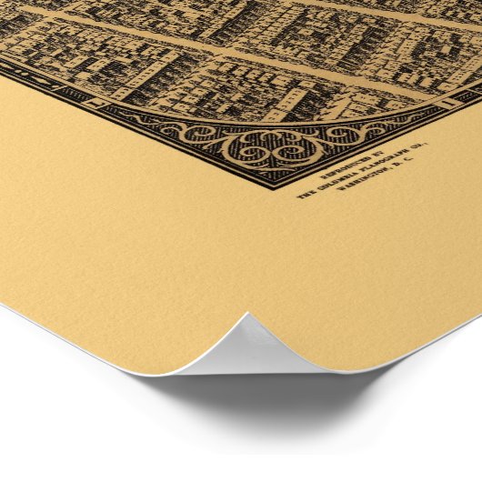 Washington, DC Panoramic Map - 1922 Poster (Hoek)