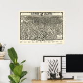 Washington, DC Panoramic Map - 1923 Poster (Thuiskantoor)