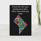 Washington DC Pas kaart aan zoals jij dat wil (Voorkant)