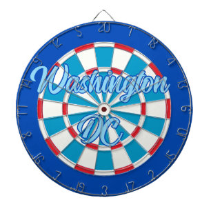Washington DC Patriottisch Rood Wit en Blauw Ontwe Dartbord
