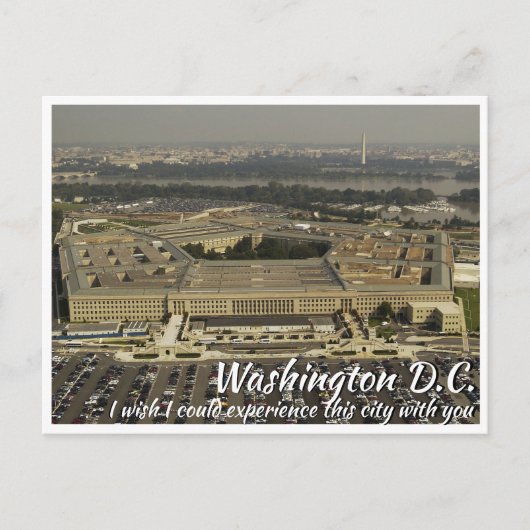 Washington DC Pentagon Briefkaart (Voorkant)