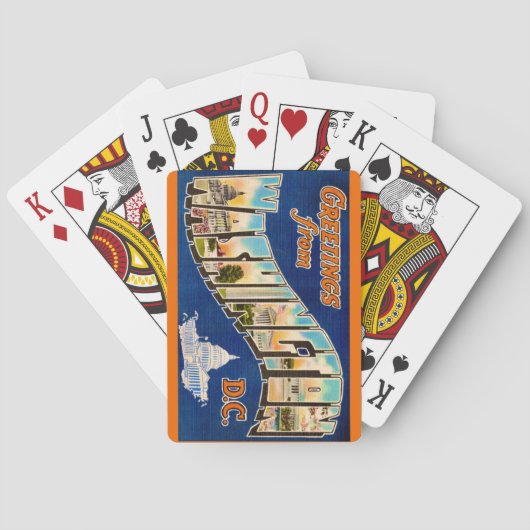 Washington DC Playing Cards Pokerkaarten (Achterkant)