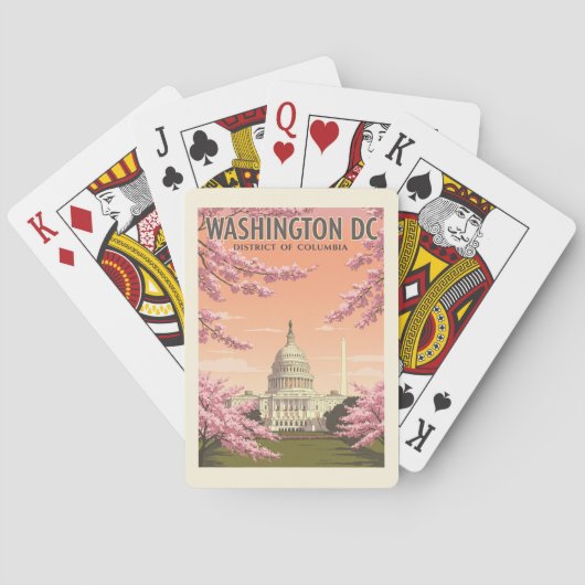 Washington DC Pokerkaarten (Achterkant)