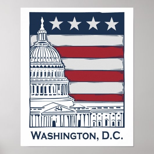 Washington DC Poster (Voorkant)