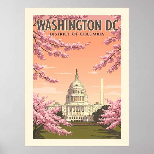  Washington DC Poster (Voorkant)
