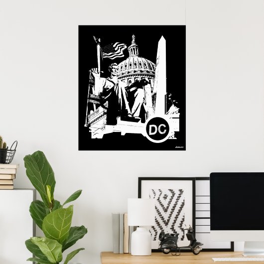 Washington DC-Poster Poster (Thuiskantoor)