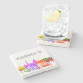 WASHINGTON DC-PUDDLES - STENEN ONDERZETTER (Zijkant)