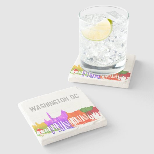 WASHINGTON DC-PUDDLES - STENEN ONDERZETTER (Zijkant)