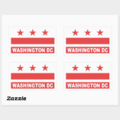 Washington DC Rechthoekige Sticker (Vel)