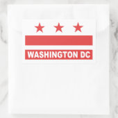 Washington DC Rechthoekige Sticker (Tas)