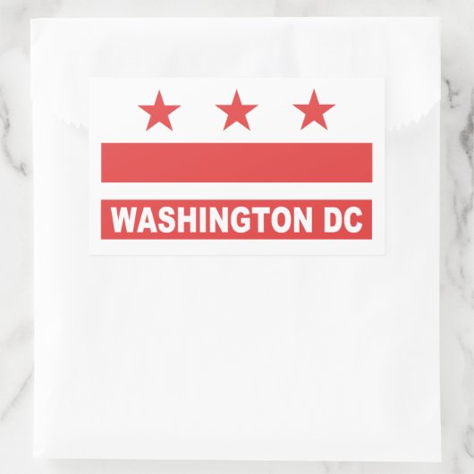 Washington DC Rechthoekige Sticker (Tas)
