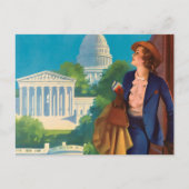  Washington DC-reisillustratie Briefkaart (Voorkant)