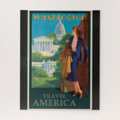  Washington DC-reisillustratie Legpuzzel (Verticaal)