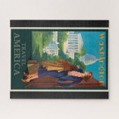 Washington DC-reisillustratie Legpuzzel (Horizontaal)
