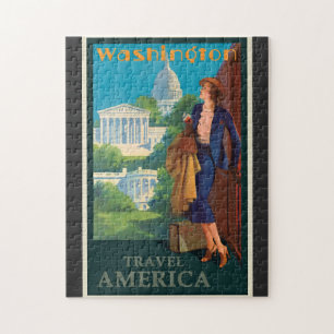 Washington DC-reisillustratie Legpuzzel
