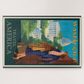  Washington DC-reisillustratie Legpuzzel (Horizontaal)