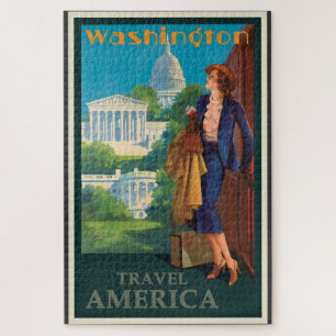 Washington DC-reisillustratie Legpuzzel