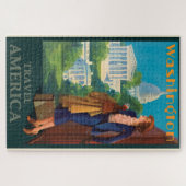  Washington DC-reisillustratie Legpuzzel (Horizontaal)