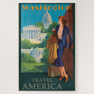  Washington DC-reisillustratie Legpuzzel