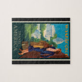  Washington DC-reisillustratie Legpuzzel (Horizontaal)