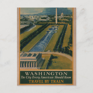 Washington DC-reisposter Briefkaart
