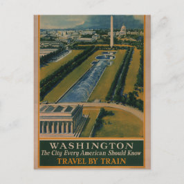 Washington DC-reisposter Briefkaart