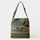  Washington DC-reisposter Crossbody Tas (Achterkant)