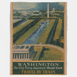 Washington DC-reisposter Fleece Deken