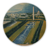  Washington DC-reisposter Keramische Knop (Voorkant)