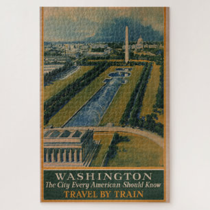 Washington DC-reisposter Legpuzzel