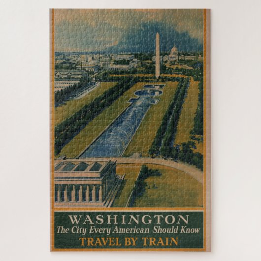  Washington DC-reisposter Legpuzzel (Verticaal)